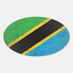 Sticker Ovale Tanzanie