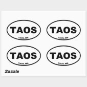 Sticker Ovale Taos (Feuille)