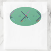 Sticker Ovale Tapis aéroport PDX (Sac)