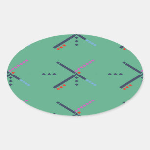 Sticker Ovale Tapis aéroport PDX