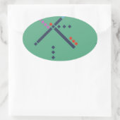 Sticker Ovale Tapis aéroport PDX (Sac)