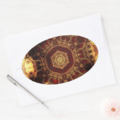 Sticker Ovale Tapis oriental (Enveloppe)