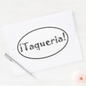 Sticker Ovale Taqueria (Enveloppe)