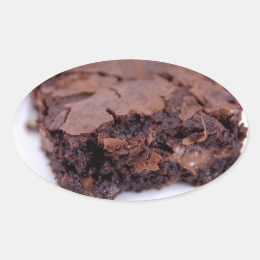 Sticker Ovale Tasty Brownie (Devant)