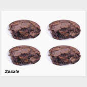Sticker Ovale Tasty Brownie (Feuille)