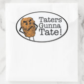 Sticker Ovale Taters gunna Tate (Sac)