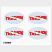 Sticker Ovale Tauchen (Feuille)