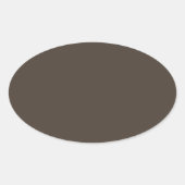 Sticker Ovale Taupe (Devant)