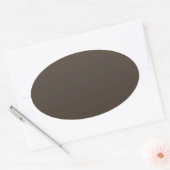 Sticker Ovale Taupe (Enveloppe)