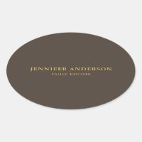 Taupe Brown & Or Couleur Professionnel Moderne Pla