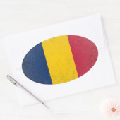 Sticker Ovale Tchad (Enveloppe)