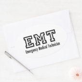 Sticker Ovale Technicien Médicale d'urgence (Enveloppe)