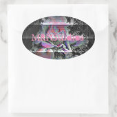 Sticker Ovale Techno Bouquet (Sac)