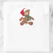 Sticker Ovale Teddy Bear (Sac)