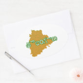 Sticker Ovale Telangana (Enveloppe)