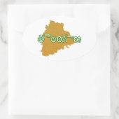 Sticker Ovale Telangana (Sac)