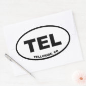 Sticker Ovale Telluride Colorado (Enveloppe)