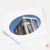 Sticker Ovale temple zeus (Enveloppe)