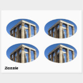 Sticker Ovale temple zeus (Feuille)