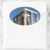 Sticker Ovale temple zeus (Sac)