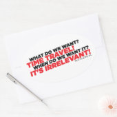 Sticker Ovale Temps de déplacement (Enveloppe)