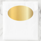 Sticker Ovale Tendance Luxueux Aspect Or Moderne Élégant (Sac)