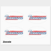 Sticker Ovale Tennessee (Feuille)