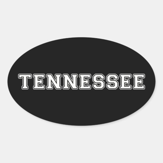 Sticker Ovale Tennessee (Devant)