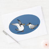 Sticker Ovale Tern Love (Enveloppe)
