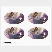 Sticker ovale testé (Feuille)