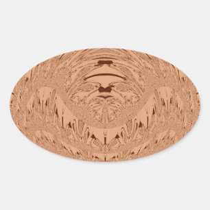 Sticker Ovale Tête de lion