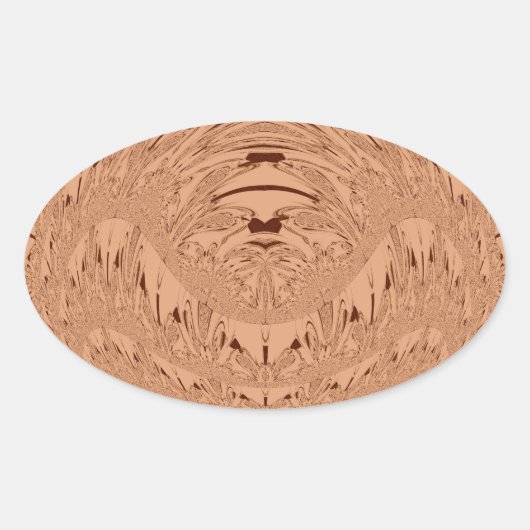 Sticker Ovale Tête de lion (Devant)