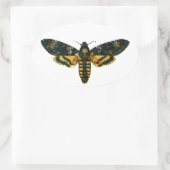 Sticker Ovale Tête de mort (Sac)