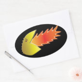 Sticker Ovale Tête de respiration (Enveloppe)