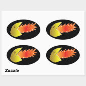 Sticker Ovale Tête de respiration (Feuille)