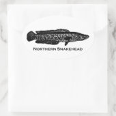 Sticker Ovale Tête du Nord (Sac)