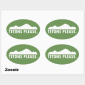 Sticker Ovale Tétons S'Il Vous Plaît (Feuille)