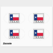 Sticker Ovale Texas (Feuille)