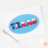 Sticker Ovale Texas (Enveloppe)