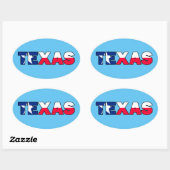 Sticker Ovale Texas (Feuille)