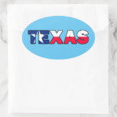 Sticker Ovale Texas (Sac)