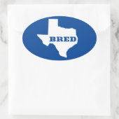 Sticker Ovale Texas Bred (Sac)
