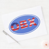 Sticker Ovale Texte de l'indicateur OBX (Enveloppe)