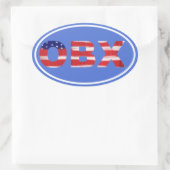 Sticker Ovale Texte de l'indicateur OBX (Sac)