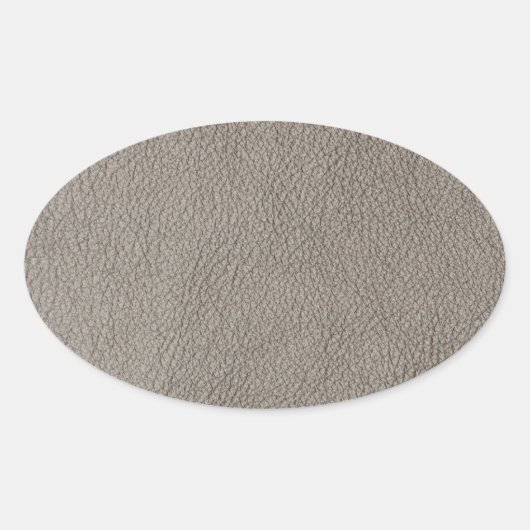 Sticker Ovale Texture en cuir (Devant)