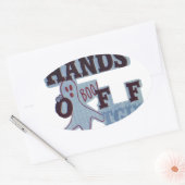 Sticker Ovale TGIF Hakuna Matata mains off Boo Drôle Visage (Enveloppe)