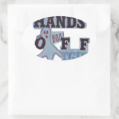 Sticker Ovale TGIF Hakuna Matata mains off Boo Drôle Visage (Sac)