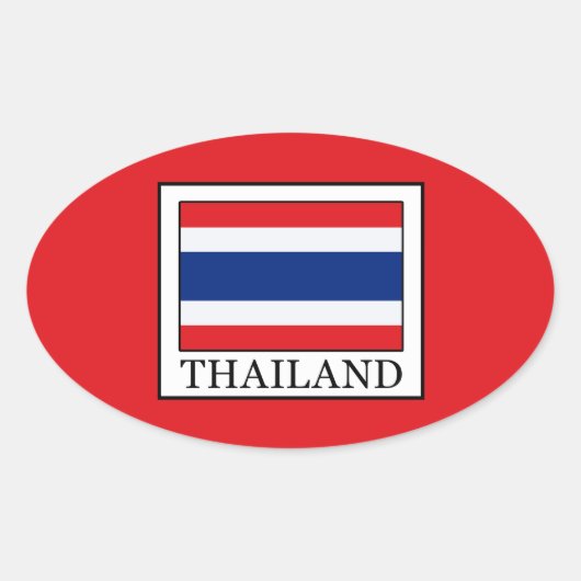 Sticker Ovale Thaïlande (Devant)