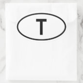 Sticker Ovale Thaïlande "T" (Sac)