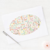 Sticker Ovale Thé (Enveloppe)